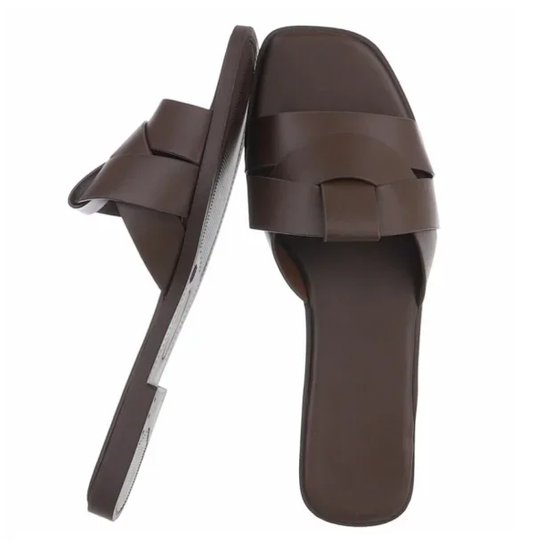 NOVA MONACO SLIPPER PU. BROWN 
