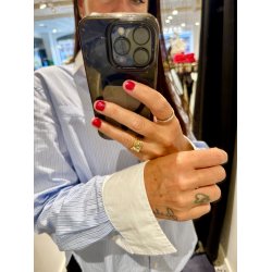 SELECTED FEMME SLFILINA CONTRAST SHIRT BLUE