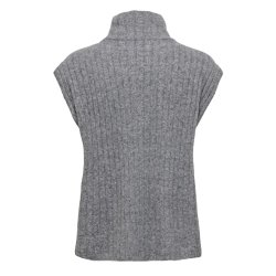 ONLY ONLJEANETT HIGHNECK VEST M.GREY