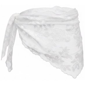 ISAKO LACE TRIANGLE WHITE