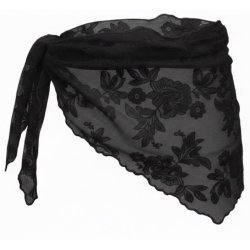 ISAKO LACE TRIANGLE BLACK