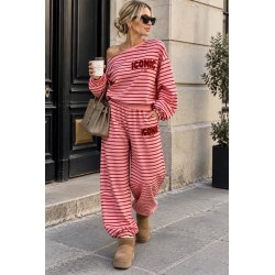 BORDEAUX/PINK LOUNGE OUTFIT
