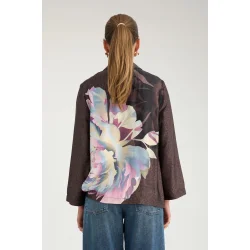 N�MPH NUCRISA BOXY SHIRT BLACK COFFEE