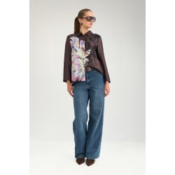N�MPH NUCRISA BOXY SHIRT BLACK COFFEE