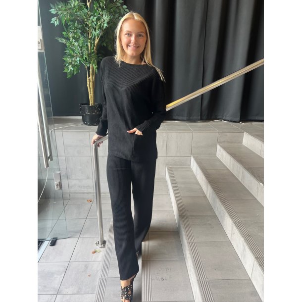 SOMMERSTEDT COSY BLOUSE+PANT BLACK