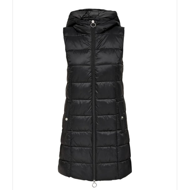 JACQUELINE de YONG JDYZULU LONG HOOD WAISTCOAT BL BLACK