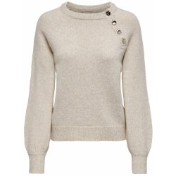 ONLY ONLEMMA BUTTON ONECK KNIT STONE