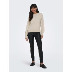 ONLY ONLEMMA BUTTON ONECK KNIT STONE