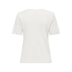 ONLY ONLHAPPY O-NECK TEE WHITE