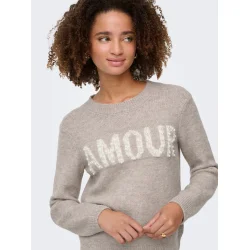 JACQUELINE de YONG JDYAMOUR PEARL PULL. SAND