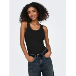 ONLY ONLSARA SHARAI LACE TOP BLACK