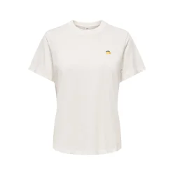 JACQUELINE de YONG JDYPISA PRINT TOP WHITE/LEMON