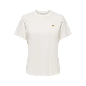 JACQUELINE de YONG JDYPISA PRINT TOP WHITE/LEMON