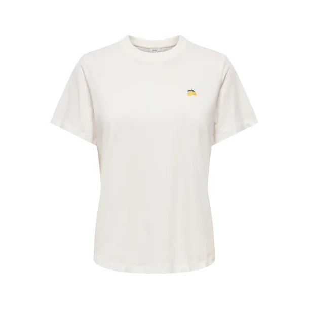 JACQUELINE de YONG JDYPISA PRINT TOP WHITE/LEMON