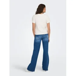 JACQUELINE de YONG JDYPISA PRINT TOP WHITE/LEMON