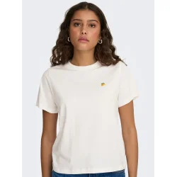 JACQUELINE de YONG JDYPISA PRINT TOP WHITE/LEMON