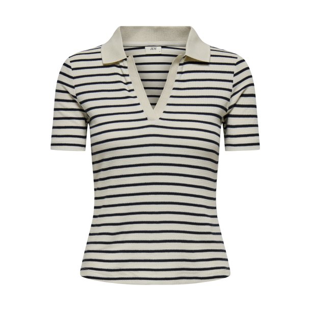JACQUELINE de YONG JDYROMA POLO TOP TAPIOCA
