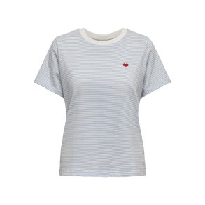 JACQUELINE de YONG JDYPISA PRINT TOP LIGHT BLUE