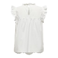 JACQUELINE de YONG JDYMILEY ANGLAISE TOP WHITE