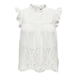 JACQUELINE de YONG JDYMILEY ANGLAISE TOP WHITE