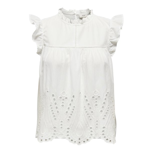 JACQUELINE de YONG JDYMILEY ANGLAISE TOP WHITE