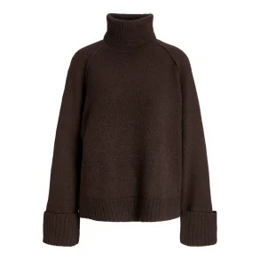 JJXX JXELLINORA ROLL NECK KNIT BROWN