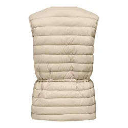 JACQUELINE de YONG JDYRENEE QUILT WAISTCOAT BEIGE 