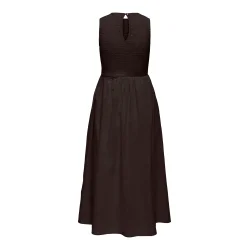 JACQUELINE de YONG JDYDIEGO SMOCK MIDI DRESS CHOCO