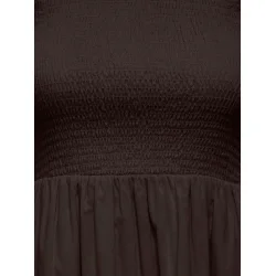JACQUELINE de YONG JDYDIEGO SMOCK MIDI DRESS CHOCO