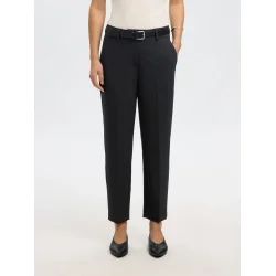 SELECTED FEMME SLFRITA-RIA CROPPED PANT BLACK