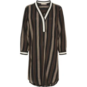 MARTA MDCSAYLOR DRESS BROWN/BLACK 