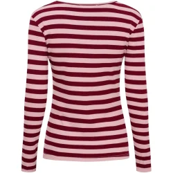 MARTA STRIPES WINE/ROSA 
