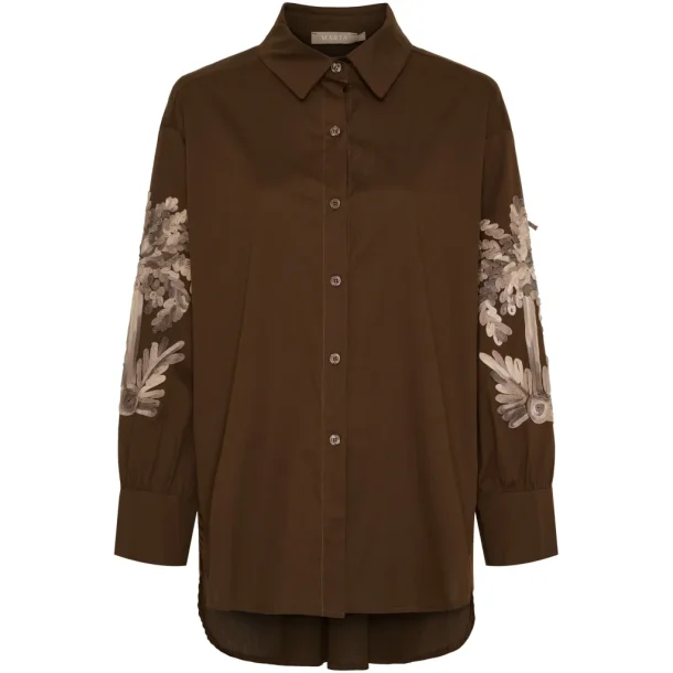 MARTA MDCBREEZE SHIRT BROWN 