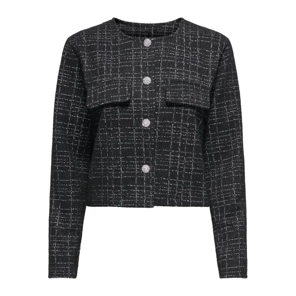 JACQUELINE de YONG JDYDORIT JACKET BLACK CHECK