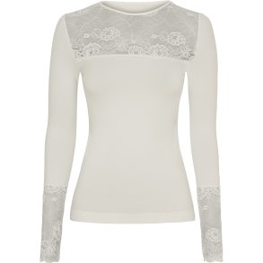 TIM & SIMONSEN NANCY BLOUSE LACECHEST LS CREAM