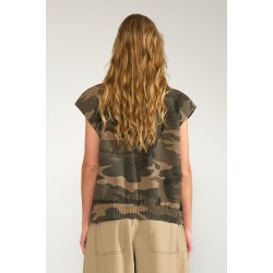 N�MPH NUCAMERON VEST BLOUSE FOREST NIGHT
