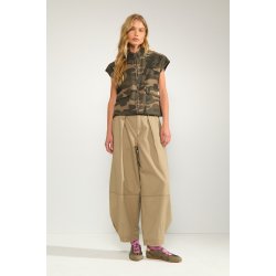 N�MPH NUCAMERON VEST BLOUSE FOREST NIGHT