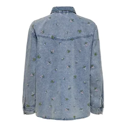 ONLY ONLVERA FLOWER SHIRT DNM L.BLUE