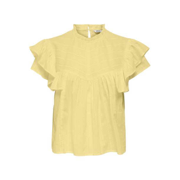 ONLY ONLHEIKE FRILL TOP LEMON