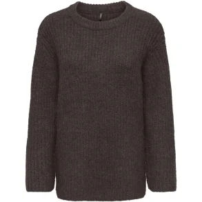 ONLY ONLMAGGI LONG O-NECK KNT COFFEE BEAN