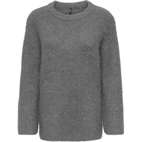 ONLY ONLMAGGI LONG O-NECK KNT GREY