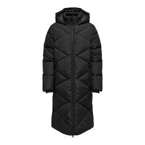 JACQUELINE de YONG JDYVISTA PADDED HOOD JACKET BLACK
