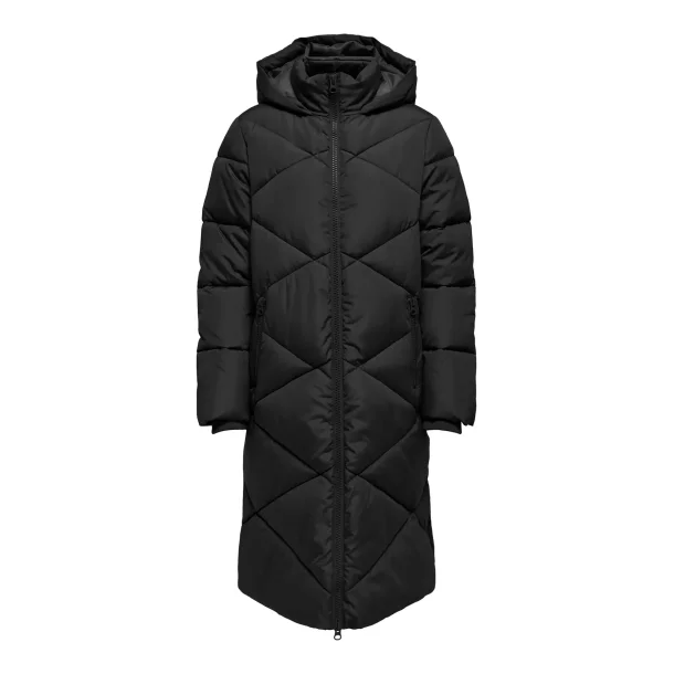 JACQUELINE de YONG JDYVISTA PADDED HOOD JACKET BLACK
