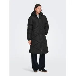 JACQUELINE de YONG JDYVISTA PADDED HOOD JACKET BLACK