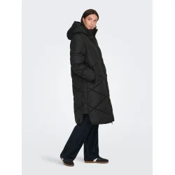 JACQUELINE de YONG JDYVISTA PADDED HOOD JACKET BLACK