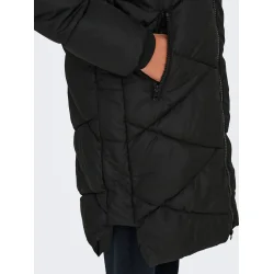 JACQUELINE de YONG JDYVISTA PADDED HOOD JACKET BLACK