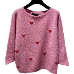 SOMMERSTEDT HEART KNIT PINK