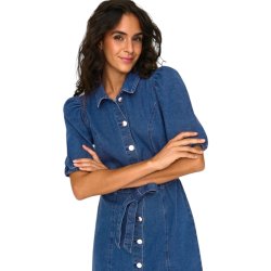 ONLY ONLVIBBE BELT DRESS M. BLUE