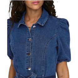 ONLY ONLVIBBE BELT DRESS M. BLUE