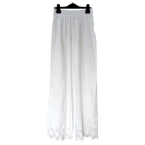 ONLY ONLPAULA TULUM PANT WHITE